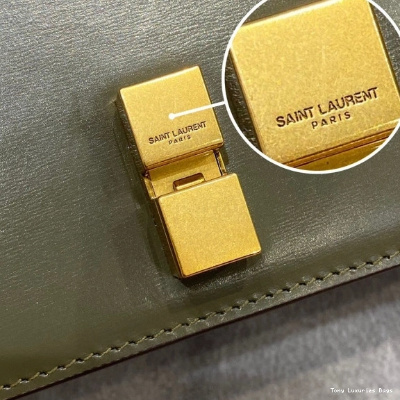Tony Luxuries YSL IN LOULOU CARRE SATCHEL LEATHER SMOOTH 0807